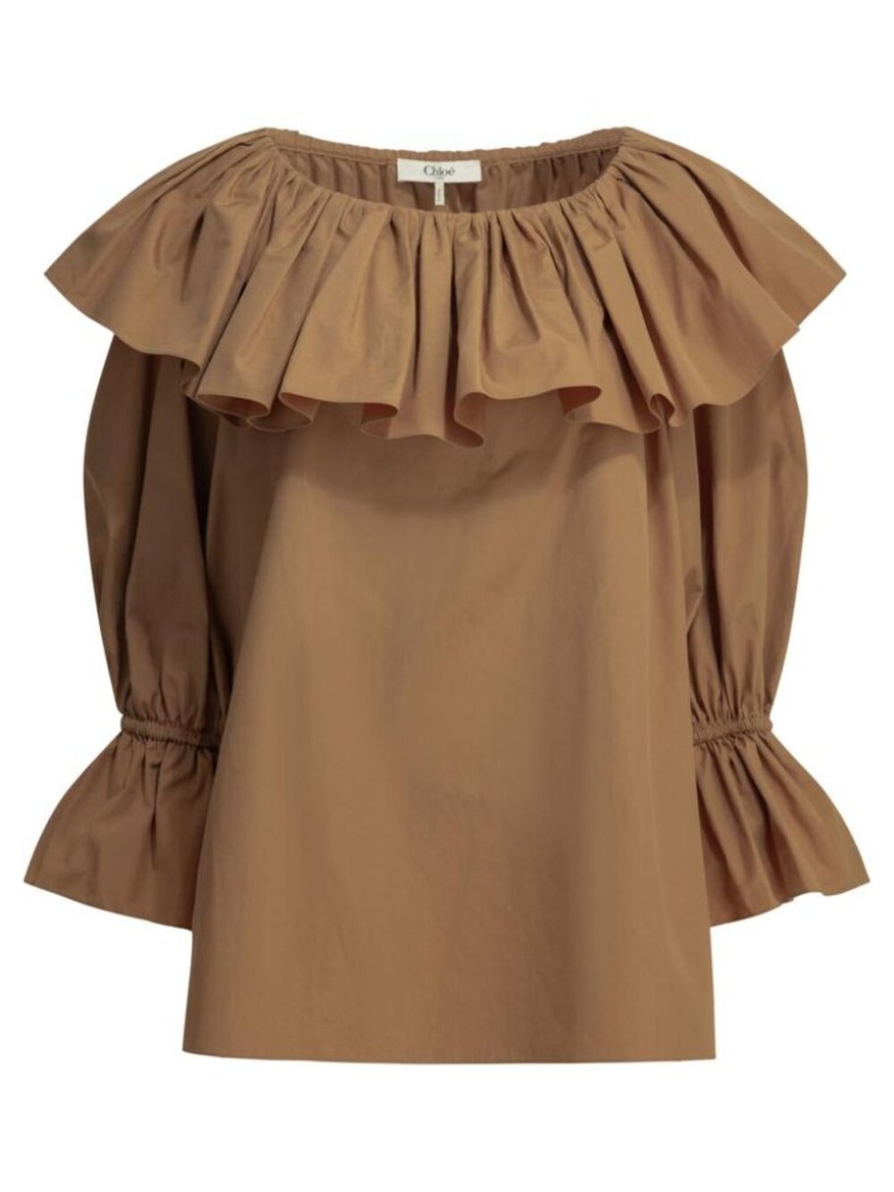 Chloé Cotton Shirt With Volant Tag Size 36 Women